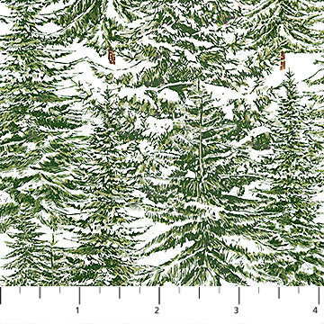 Alpine Winter Pine Toile